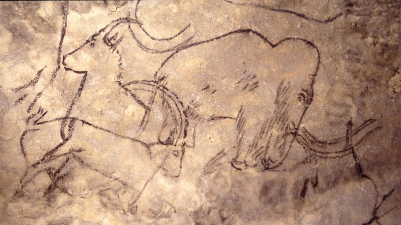 Наскальные рисунки в пещере Руффиньяк
