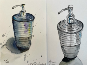 Рисунки ДО и ПОСЛЕ марафона