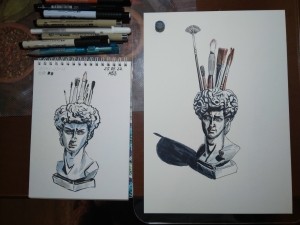 Рисунки учеников с натуры ДО и ПОСЛЕ