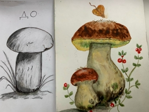 Рисунки ДО и ПОСЛЕ марафона