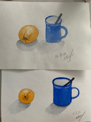 Рисунки учеников с натуры ДО и ПОСЛЕ