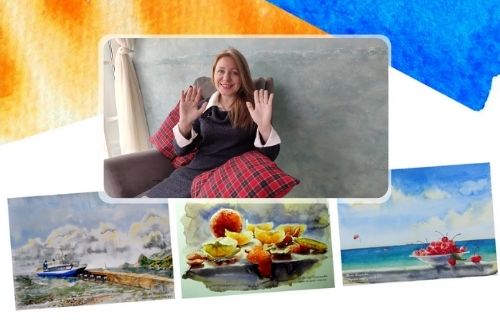 Учимся рисовать акварелью с нуля, пошаговые уроки акварели