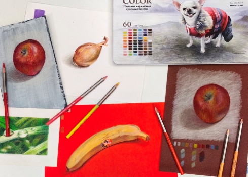 Рисунки цветными карандашами