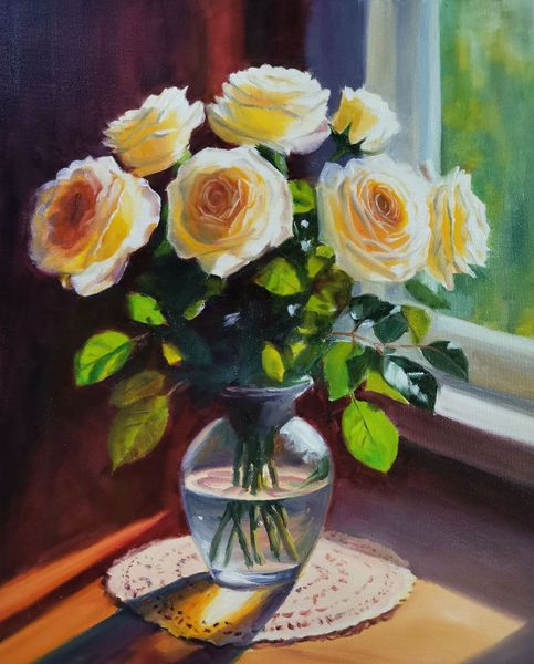 Букет белых роз 2 часть